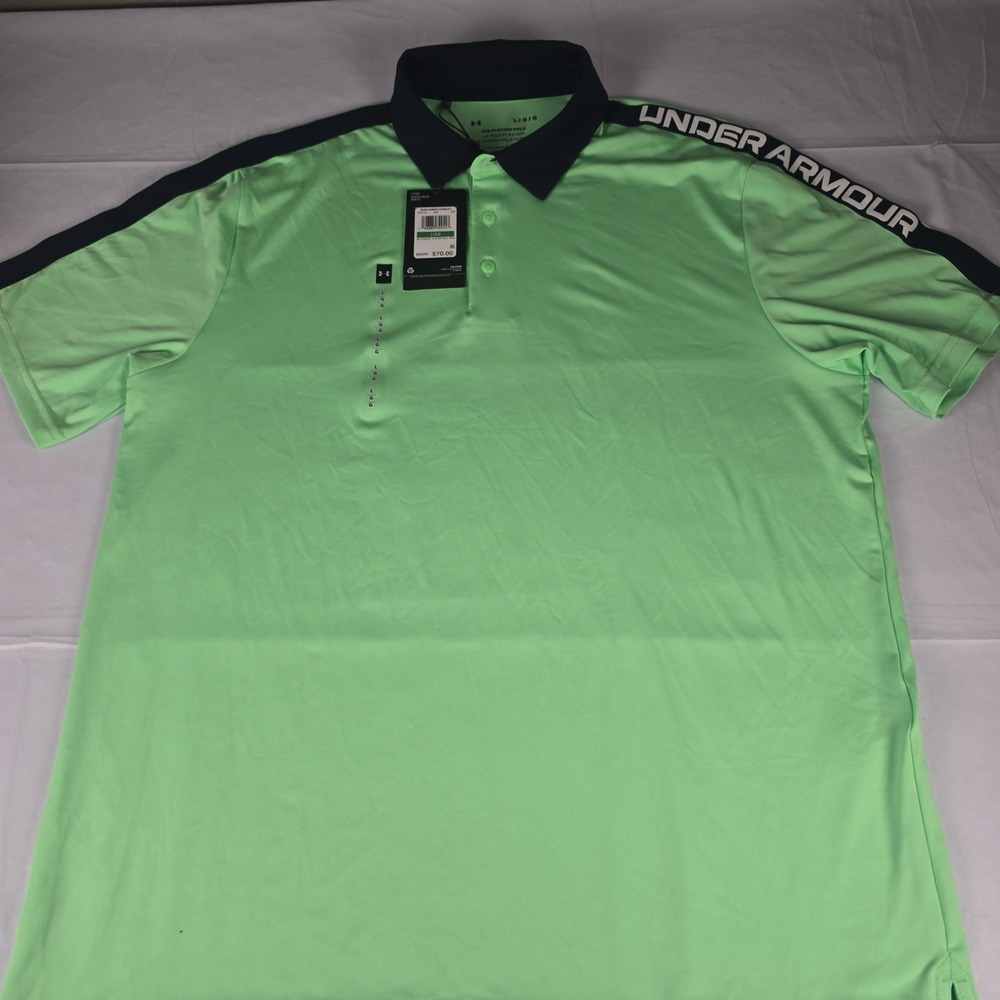 Under Armour Golf Mens The Playoff 3.0 Striker Polo Green Size L NEW